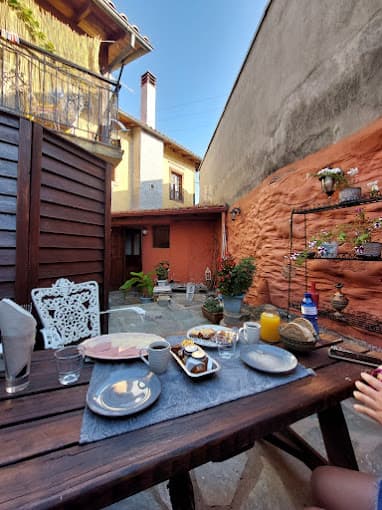 Stone yard and calm outdoor corner